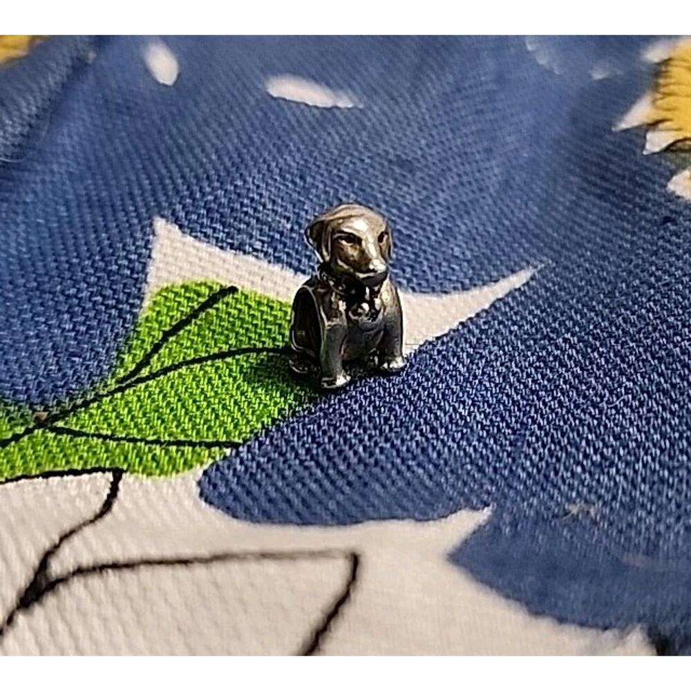 Authentic Pandora Labrador Dog Charm S925 ALE Sterling Silver Gently Worn